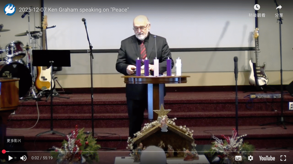 2nd Sunday of Advent, Ken Graham speaks on Peace