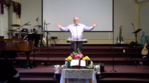 Rev Scott Cross speaks at Shiloh Christian Centre